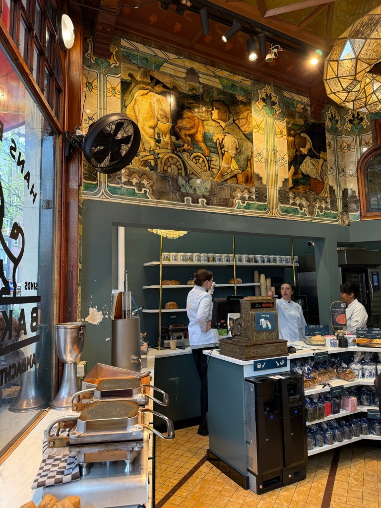 The inside of the Hans Egstorf Bakery in Amsterdam. 
