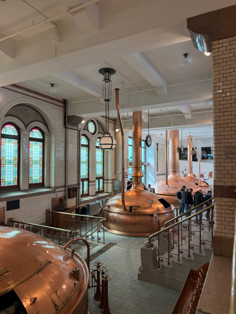 A view from the Heineken Experience in Amsterdam. 